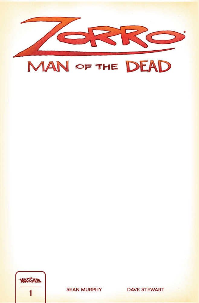 Zorro Man Of The Dead #1 (Of 4) Cover I Blank Sketch Limited 2000 - gabescaveccc